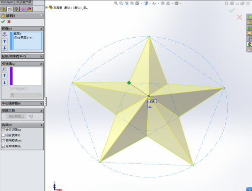 五角星solidworks画法(sw五角星怎么画)