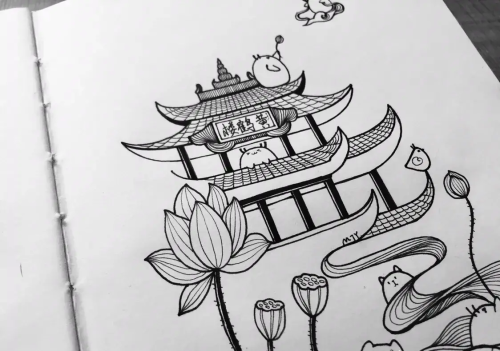 武汉旅游景点简笔画(武汉的著名景点怎么画简笔画)