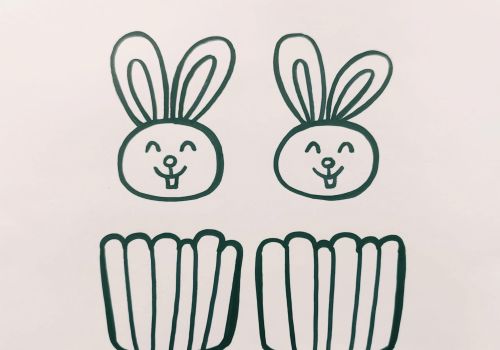 白兔画小白兔的教程(兔怎么画小白兔怎么画)