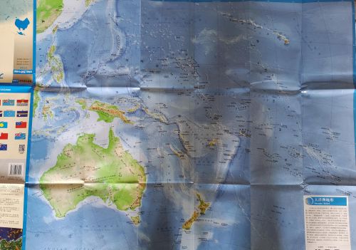 大洋洲地图,看美国的大三角是什么(大洋洲三大国家)