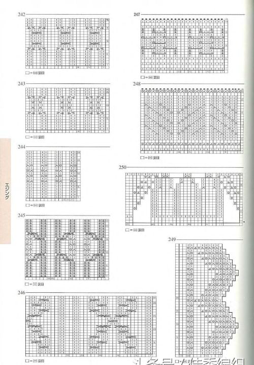 棒针毛衣编织花样图解大全日本志田款250例(棒针毛衣编织方法大全)