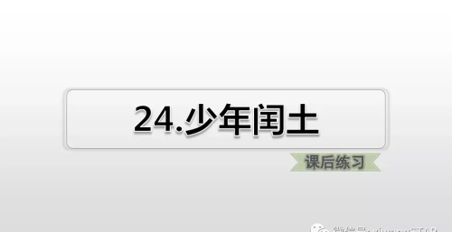 六年级上册语文第八单元少年闰土课件(6年级语文上册少年闰土)