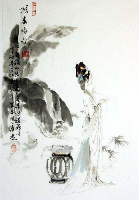 水墨《红楼梦》人物分析(红楼梦人物水墨画)