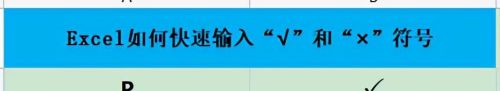 excel快速输入对号错号(如何在excel中输入对错号)