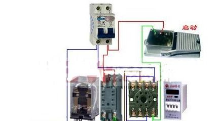 中间继电器的组成结构及实物接线图
