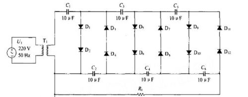倍压整流电路电容