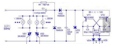 12v单向可控硅触发电路图