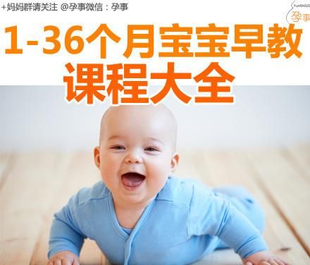 1-36个月宝宝早教课程大全(1一12个月宝宝早教)