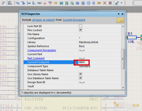 如何在 altium designer 原理图中批量修改封装？