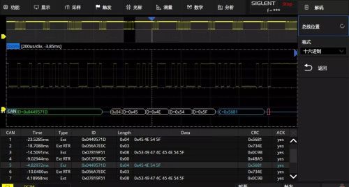 如何用示波器测试CAN信号？