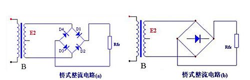桥式整流电路图和电流反向