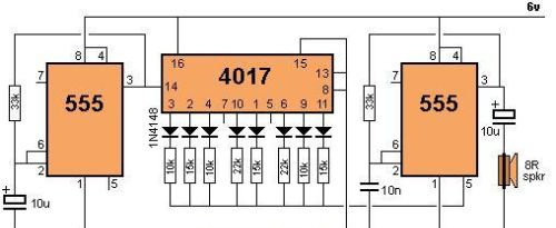 15个有趣的555电路，没事可以自己做一做