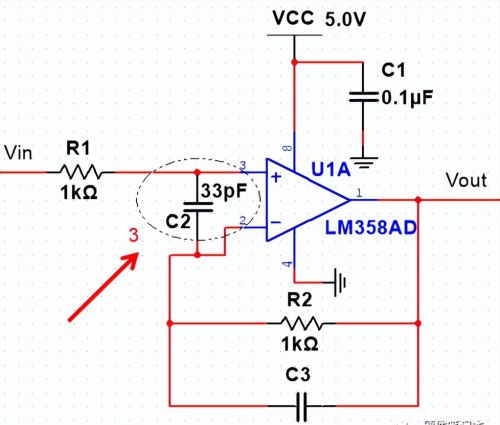 运放电路中的这几个电容，都有什么用？