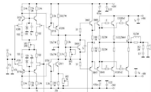 分享8款100w功放电路图