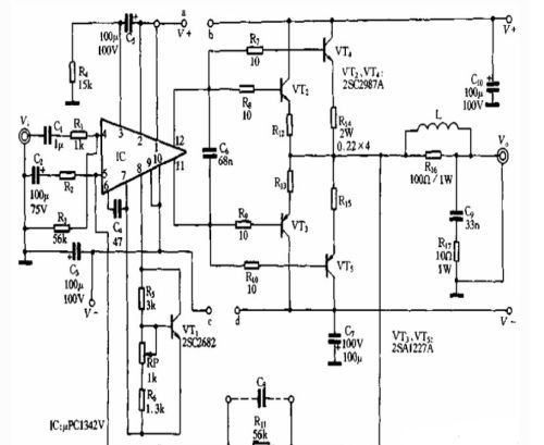 分享8款100w功放电路图