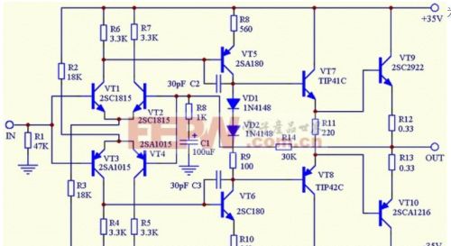 分享8款100w功放电路图