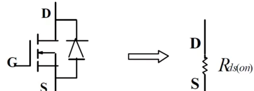 电子电路功率MOSFET的等效电路