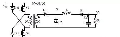 三绕组去磁正激变换器的功率器件设计公式