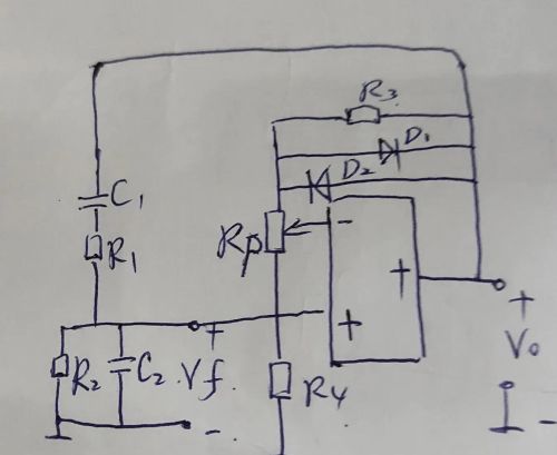 文氏电桥（RC）振荡电路（四）及反并联二极管稳幅电路