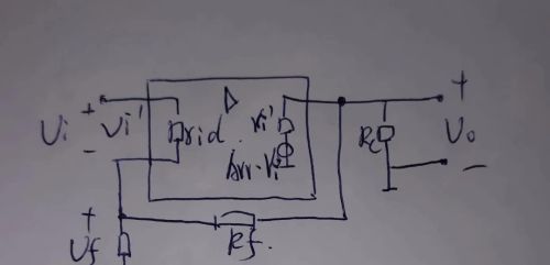 串联负反馈的简化图及对输入电阻的影响