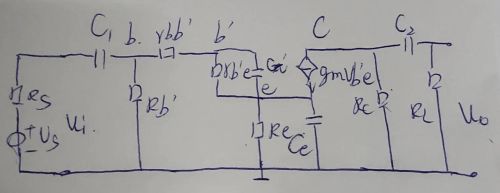 工作点稳定放大电路的频率特性之中频段及高频段分析