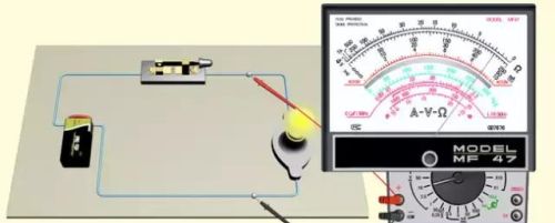 指针式万用表测量直流电压