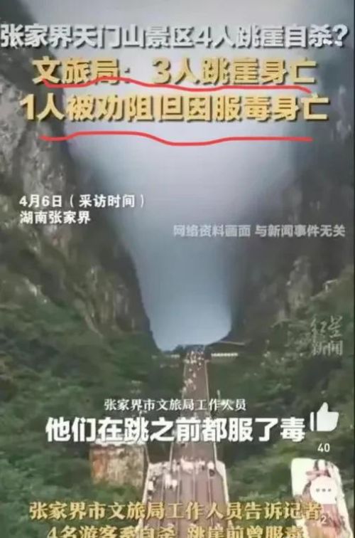 人间惨剧！张家界天门山4名自杀者，他们为何走得如此决绝？