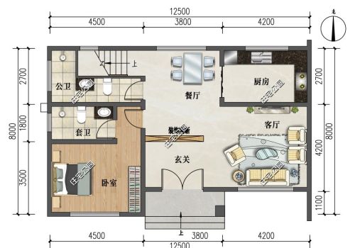 面宽十一米进深八米自建房怎样设计合理舒适？