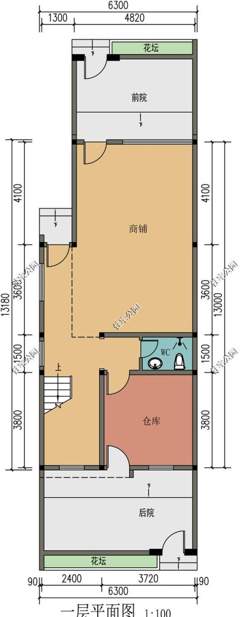 开间6.8米，进深11米的自建房该怎么设计？