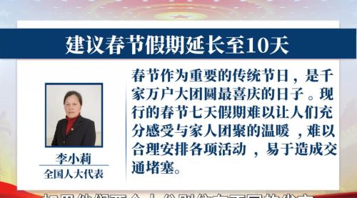 连续4年，两会都有代表提延迟春节假日，为什么还没通过？