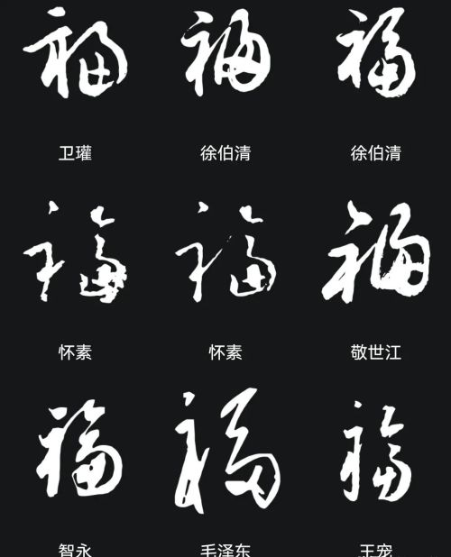 “福”字怎么写最漂亮？