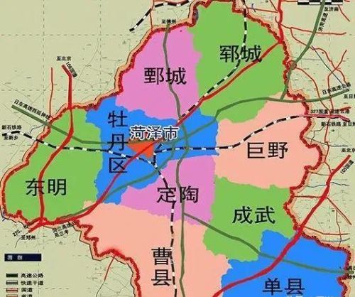 山东菏泽行政区划变迁，5个县陆续划出，如今只有7个县！