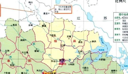 江苏和安徽的4县换地之约，徐州瘦了，淮阴肥了，因洪泽湖而起！