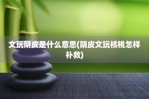 文玩阴皮是什么意思(阴皮文玩核桃怎样补救)