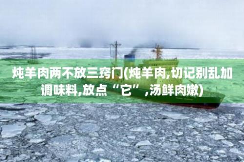 炖羊肉两不放三窍门(炖羊肉,切记别乱加调味料,放点“它”,汤鲜肉嫩)