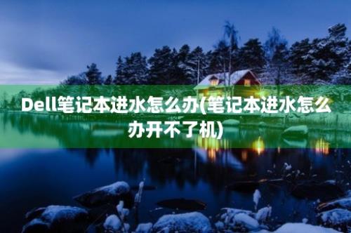 Dell笔记本进水怎么办(笔记本进水怎么办开不了机)