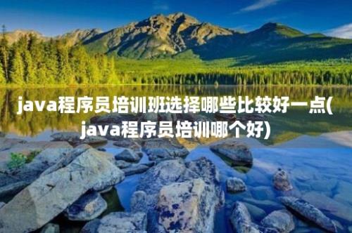 java程序员培训班选择哪些比较好一点(java程序员培训哪个好)