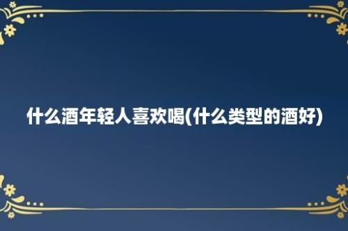 什么酒年轻人喜欢喝(什么类型的酒好)