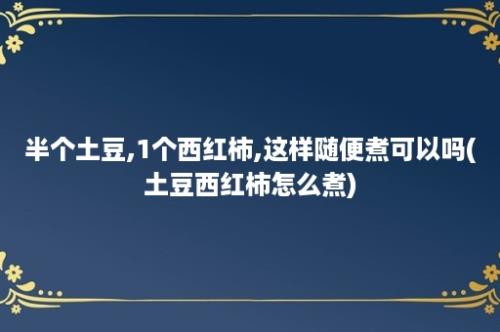 半个土豆,1个西红柿,这样随便煮可以吗(土豆西红柿怎么煮)