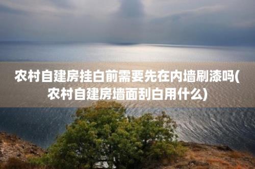 农村自建房挂白前需要先在内墙刷漆吗(农村自建房墙面刮白用什么)