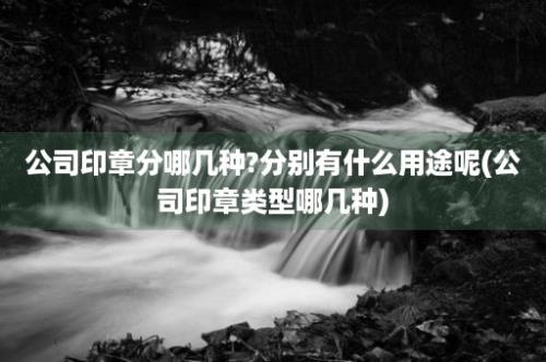 公司印章分哪几种?分别有什么用途呢(公司印章类型哪几种)