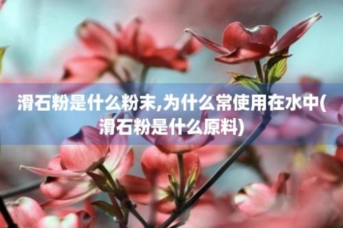 滑石粉是什么粉末,为什么常使用在水中(滑石粉是什么原料)