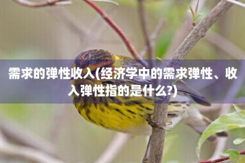 需求的弹性收入(经济学中的需求弹性、收入弹性指的是什么?)