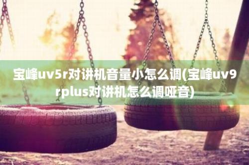 宝峰uv5r对讲机音量小怎么调(宝峰uv9rplus对讲机怎么调哑音)