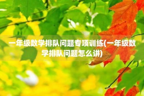 一年级数学排队问题专项训练(一年级数学排队问题怎么讲)