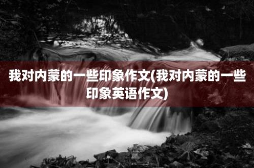 我对内蒙的一些印象作文(我对内蒙的一些印象英语作文)