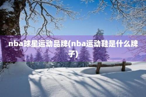 nba球星运动品牌(nba运动鞋是什么牌子)