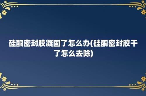 硅酮密封胶凝固了怎么办(硅酮密封胶干了怎么去除)