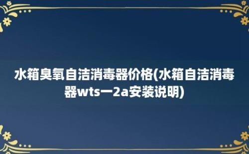 水箱臭氧自洁消毒器价格(水箱自洁消毒器wts一2a安装说明)