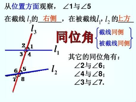 同位角的定义是什么